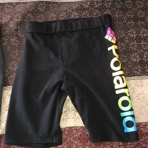 Polaroid biker shorts